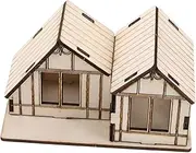 Mini House Puzzle Kit Wooden Model Kit for Boys and Girls Educational Building Toys Craft Activities for Parties