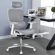 ALFORDSON Ergonomic Office Chair Mesh White Grey