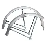 Wald Products Flared Chrome Fenders Wald #972-20 Ballon Flared Cp