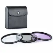 52mm 3-Piece UV/CPL/FLD Filter Kit for Digital SLR Camera & Lens - Brand New!