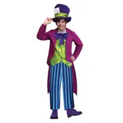 Alice's Adventures in Wonderland Mad Hatter Boys Costume Size 10-12 Years