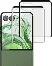 [PUKMCX] (2 Pack) for Motorola Razr+ / Plus (2024/2025) Front Screen Protector, 3D Curved Full Cover Tempered Glass 9H Hardness Anti Scratch Bubble Free Screen Protector for Razr Plus (2024/2025)