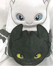 Loungefly How to Train Your Dragon Light Fury & Toothless Mini Backpack