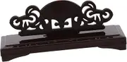 2 Pcs Handmade Folding Fan Stand Folding Fans Holder Folding Fans Bracket Fan Decorative Stand Handy Fan Display Holder Hand Fan Display Holder Fan Stand Rack Plastic Brown