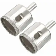2pcs Diamond Drill Bit Hole Saw Diamond Core Bit for Ceramic Marble Glass Tile 30mm