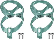 2pcs Bicycle Water Bottle Holder Ultra Lightweight Universal Bike Bottle Cages Cycling Cup Holder for MTB Road Gravel, Light Green