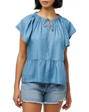JOE'S Jeans Chambray Flutter Top