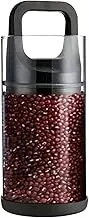 Vacuum Coffee Canister, Glass Storage Jar, Airtight Food Container, Expels Excess Air to Lock Freshness, for Kitchen Pantry Organization, Beans Grounds Snacks, 8.5cm/3.35 inches