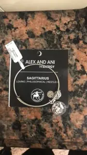 alex and ani Zodiac bracelet silver (Sagittarius)