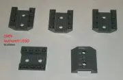LEGO NEW 4x4 Dark Stone Grey Slope 45° Double Inverted (5x) 4658974 Brick 72454