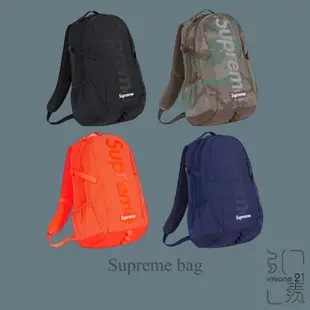 SUPREME BACKPACK 經典LOGO 網格 反光 後背包 肩背包 共4色【Insane-21】