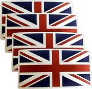 QTAOEIONG 4 Pcs Britain United Kingdom Flag Decal Adhesive Stickers Self Adhesive Sticker