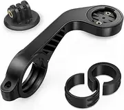 TUSITA Out Front Mount Compatible with Garmin Bike GPS Computer,XOSS G/G+,iGPSPORT GPS - Cycling Handlebar 25.4mm 31.8mm Light Holder Camera Bracket - Bicycle Combo Extended Mount Road MTB Accessories