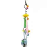 1049 Bobbin Quiver - Handcrafted Intricate Colorful Hanging Bird Cage Toy