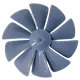 【零件】勳風【12吋/14吋扇葉】DC直流變頻循環吸排扇專用扇葉 排風扇扇葉 10葉片