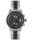 D.Factory Chronograph Silvertone & Black Mens Watch DFW010SBC