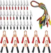 Metal Alligator Clips Electrical Test Clamps + Electrical Alligator Clips with