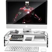 [New] AboveTEK 2-Tier Acrylic Monitor Stand Computer Riser for Home Office