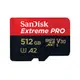 SanDisk 512G Extreme PRO A2 V30 microSD U3 記憶卡 200MB/s 廠商直送