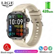 Military Smart Watch for Men(Answer/Make Calls) Rugged Tactical Fitness Tracker