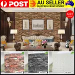 10pcs 3D Wallpaper Wall Panels Self Adhesive Brick Waterproof Foam Stickers AU