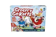 Grocery Go Karts Board Game for Preschoolers and Kids Ages 4 and Up, Building Game with Mini Groceries, Preschool Games for 2-4 Players
