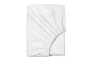 LINENOVA Pure Cotton Deep Fitted Sheet Cover (White)