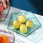 Fruit Storage Tray Non-slip Keep Tidy Snack Candy Fruit Storage Plate Clear