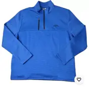 Callaway Men's Quarter Zip UPF 50 Sun Protection Pullover, Medium, Galaxy Blue