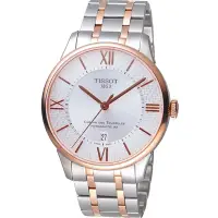 在飛比找Yahoo奇摩購物中心優惠-TISSOT 天梭杜魯爾瑞士特別款機械腕錶-雙色/42mm