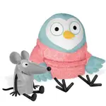 OWL AND NOISE SOFT TOY PAIR (8"X5")(晚安貓頭鷹玩偶)(袋裝)/GREG PIZZOLI《YOTTOY》【禮筑外文書店】