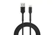 Bonelk Long-Life Easy Grip 1.2m USB-A to 8-Pin Charging Cable For iPhone 15 BLK