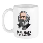 11oz mug Karl Marx Is My Homeboy - Printed Ceramic Coffee Tea Cup Gift