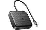 Targus HyperDrive HD583-GL USB4 Docking Station for Desktop PC/Notebook/Monitor - Black - Portable - 2 Displays Supported - 8K, 4K - 3840 x 2160 - 4