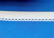 15 YARDS ELASTIC 5/8 IN FLAT WHITE SCALLOPED EDGE FROM NJ