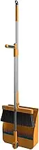 Broom Dustpan Set – 180 Rotating Broom Head with Long Handle | Storage Easily Versatile Upright Dustpan and Broom Combo for Home, Kitchen, Cleaning, Space-Saving Stand Up Set with Snap-Lock Storage