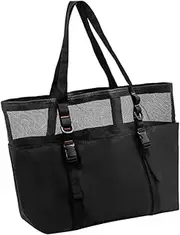 [APLVFFZH] Beach Mesh Bag Storage Tote for Daily Use Home Family Trip Outside Activities