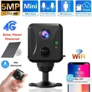 WIFI Mini Camera Solar Panel 1080P HD Waterproof Home Security Cam 4G SIM Card