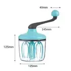 Manual Egg Beater Portable Eggs Whisk Separator Hand Cranked Cream Mixer Multi-F
