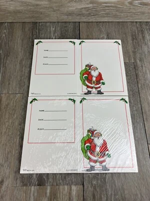 Santa Clause Christmas Holiday 20 Photo Frame Greeting Cards Only No Envelopes