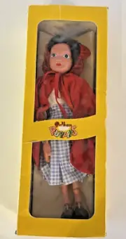 Vintage Red Riding Hood Marionette Doll Puppet Handcrafted Eng. '70s Pelham NIB