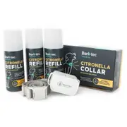 [Barktec] Rechargeable Sound & Citronella Spray Collar Ultimate Kit