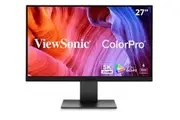 ViewSonic VP2788-5K - 27' ColorPro 5K Mac-Compatible Monitor with 100W Thunderbolt 4, USB C, and DCI-P3 Color Gamut Monitor