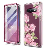 Marble Shockproof Case For Samsung Galaxy S10 Full Protection With Screen Protector