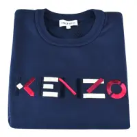 在飛比找momo購物網優惠-【KENZO】經典色彩logo設計套頭棉質長袖大學T(女裝/