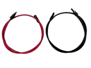 Pairs Red+Black of 6AWG Solar PV cable PC with MC4 male and female connectors