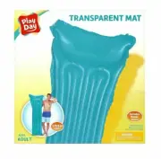 1 blue mat, floats,raft. For Pool/Beach,5ft 6”Long, Adult size w/ repair patch