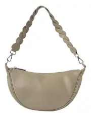 [Mocha] Catalina Leather Crossbody Bag in Sage
