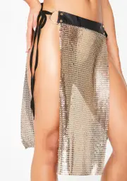 [Club Exx] Golden Armor Chainmail Skirt