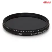 Adjustable Fader Variable ND Filter ND2 to ND400 Neutral Density for Camera Lens